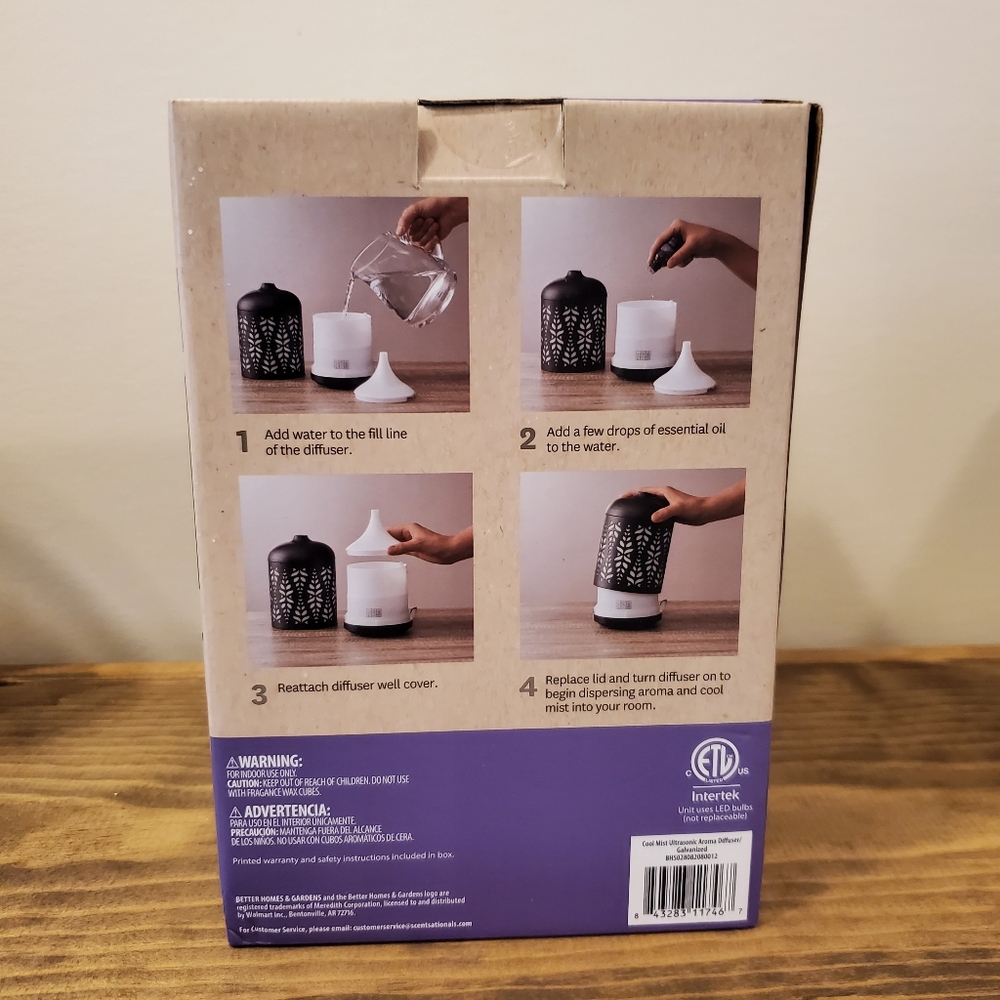 Better Homes & Gardens Color Changing Cool Mist Ultrasonic Aroma Diffuser - Picture 5 of 6